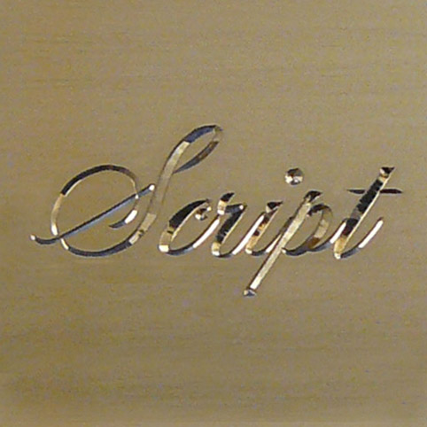 script engraving