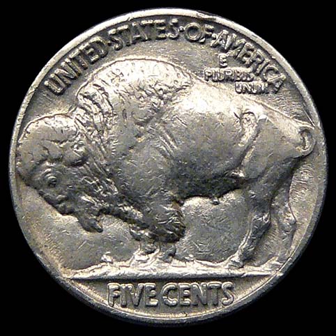 Buffalo Nickel - Other View Of Hobo Stogie Hobo Nickel