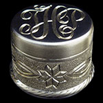 Figure Eight Flower Engraved Fly Rod End Cap