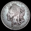 Through Morgan Woods Engraved Silver Dollar
